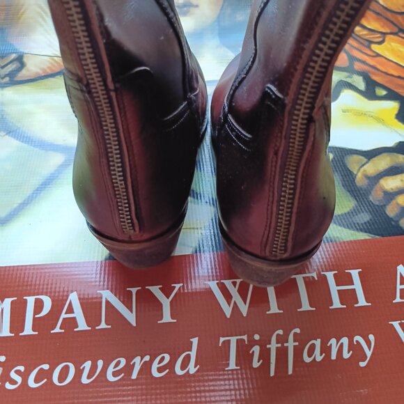 Sofft Brown Sharnell Leather Boot with Zipper Back - Picture 10 of 10